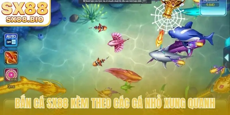 Bắn cá SX88 kèm theo các cá nhỏ xung quanh